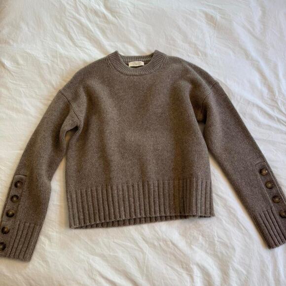 Sezane brown wool blend sweater - Picture 1 of 4